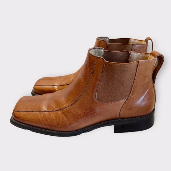 Antonio Zengara Brown Leather Chelsea Dress Boots Sz 8 main image 6